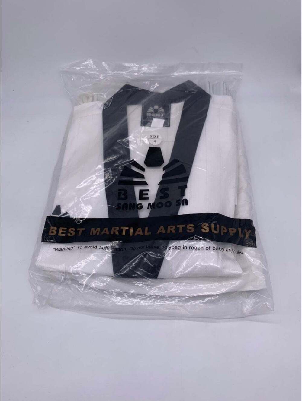 Martial Arts White And Black Uniform